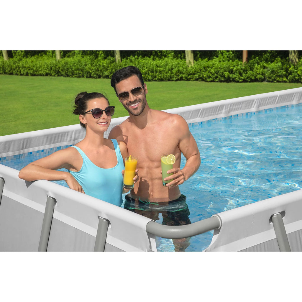 24' x 12' x 52 Rectangular Frame Above Ground Swimming Pool Set N94125