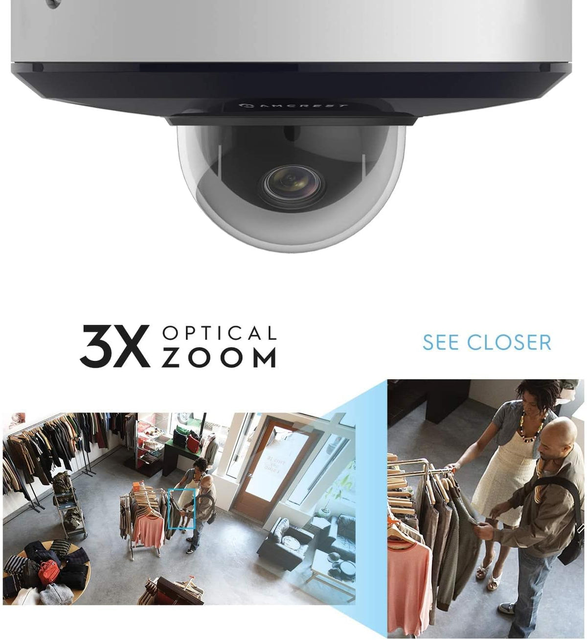 1080P PTZ Outdoor IP PoE Camera with 3X Optical Zoom L85499