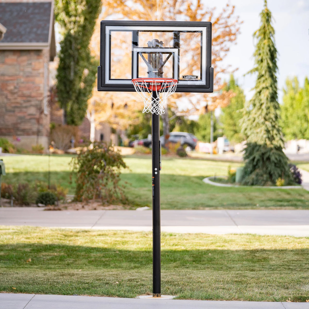 Adjustable Inground Basketball Hoop 50 inch Polycarbonate E4232