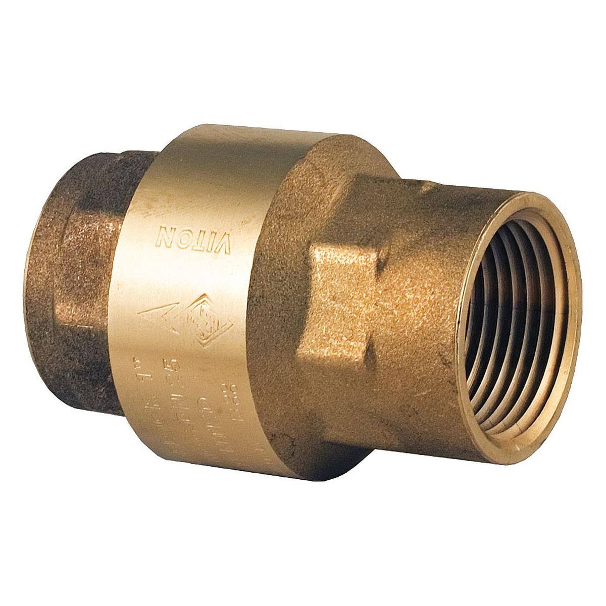 Spring Check Valve, Brass, 2-1/2 Y58970