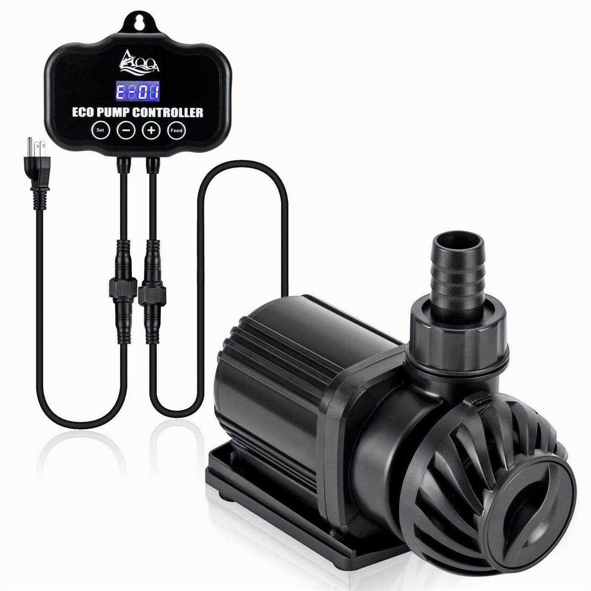 800-3200GPH Controllable Adjustable Submersible or External Water Pump O844181