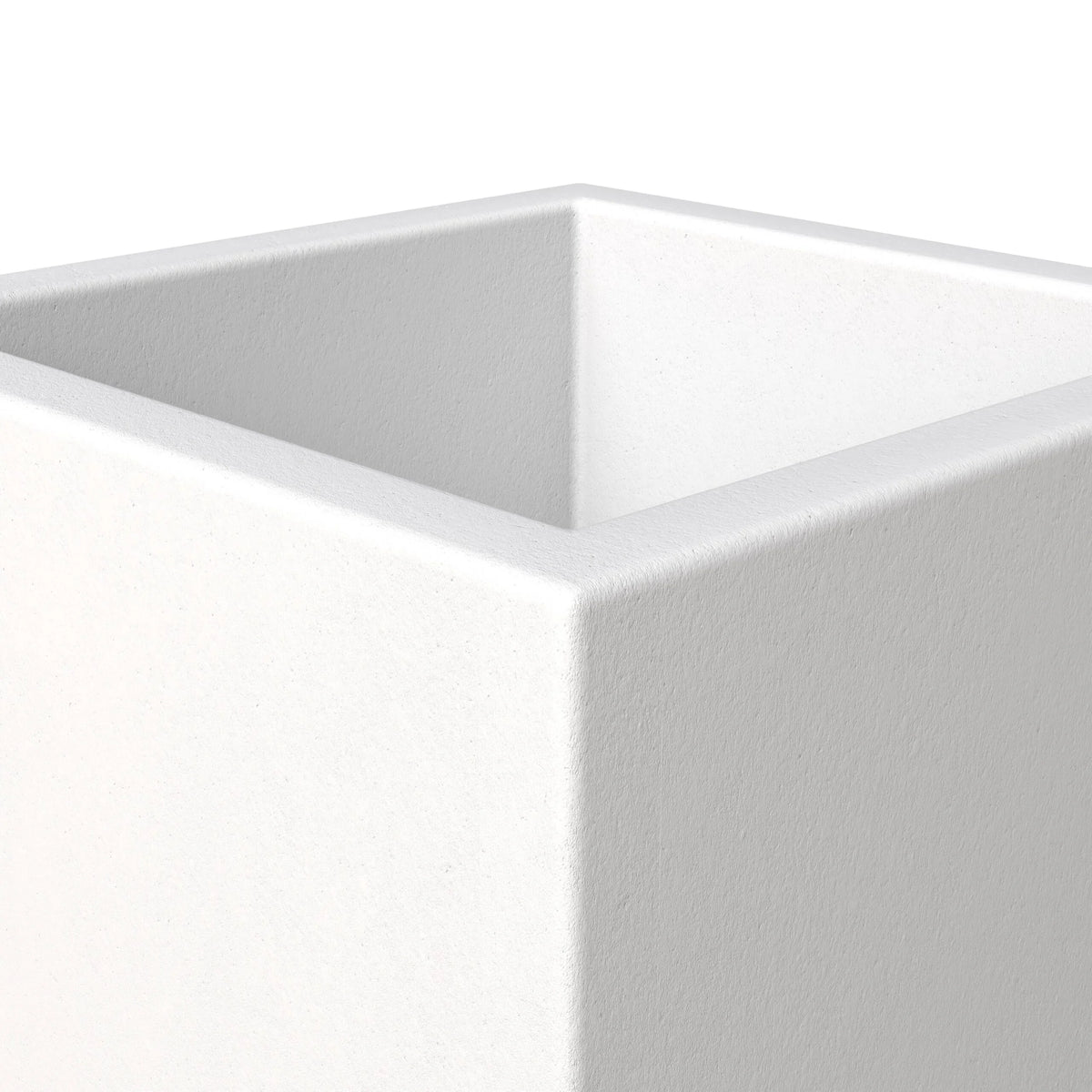 White 24 Inch Square Planter Pot T82099