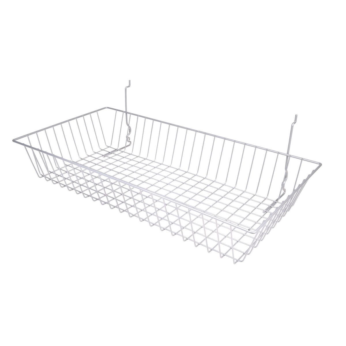 Shallow Basket Epoxy Chrome Semigloss Pack of 6 H113