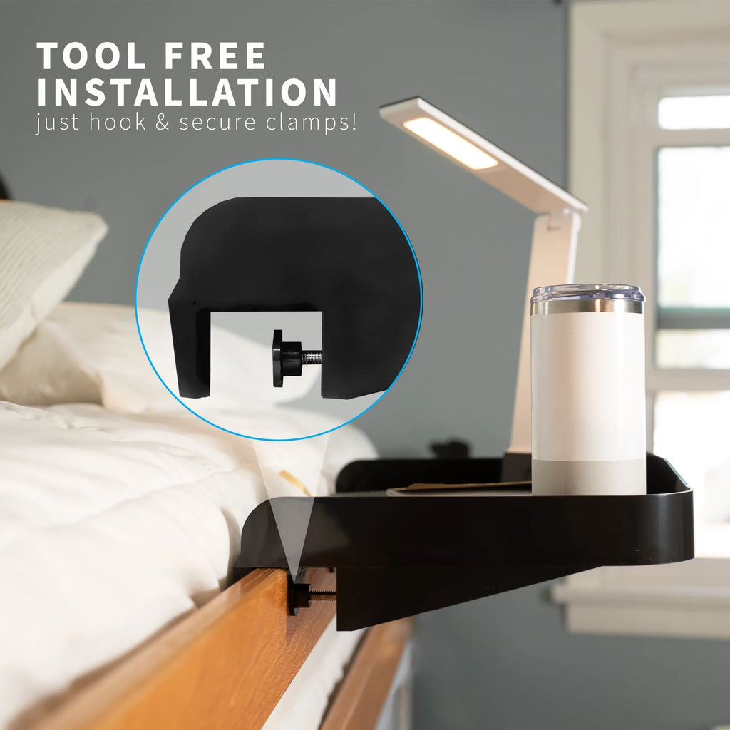 Black Bedside Nightstand Shelf T8318