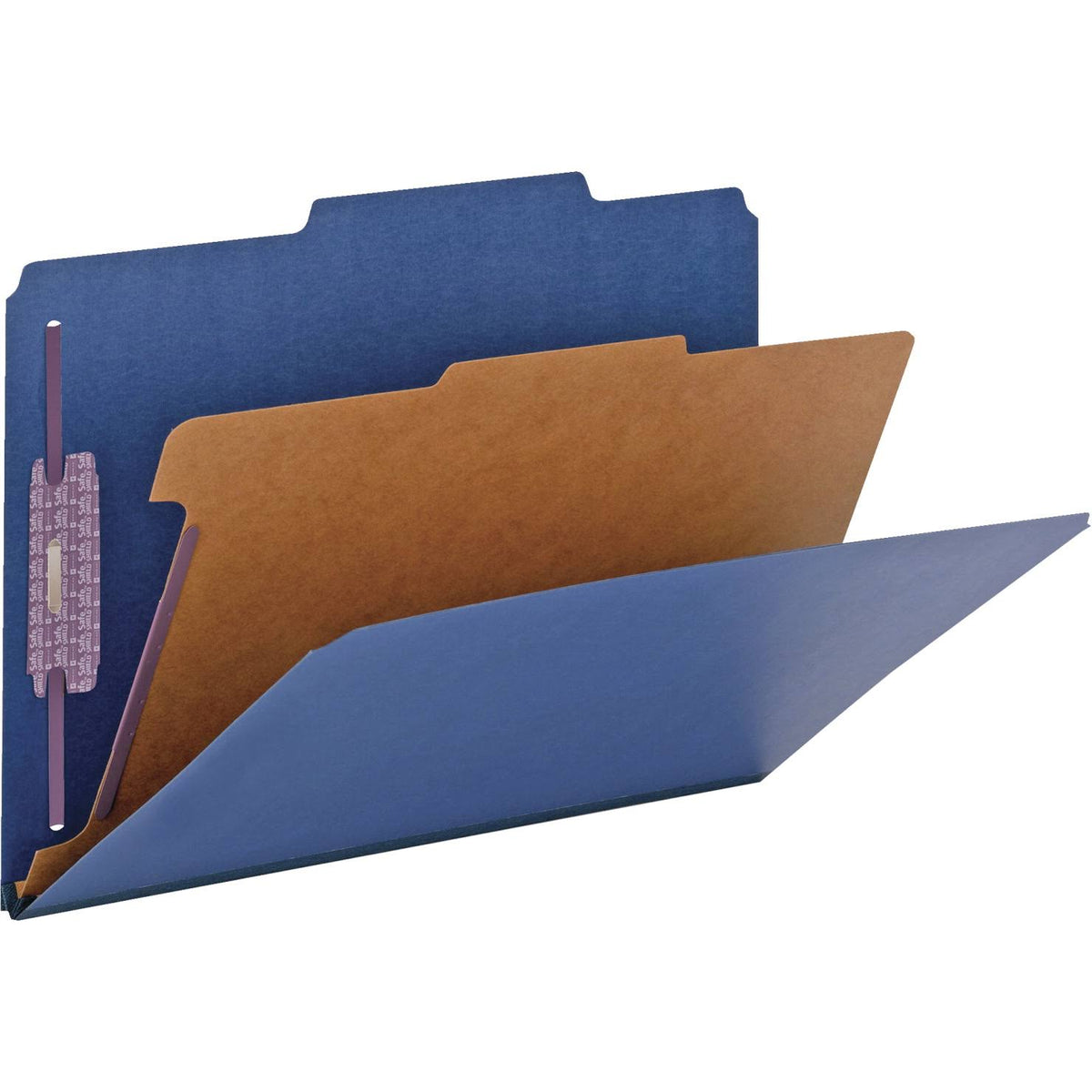 Legal Pressboard Classification Folders with 1 Divider U6986