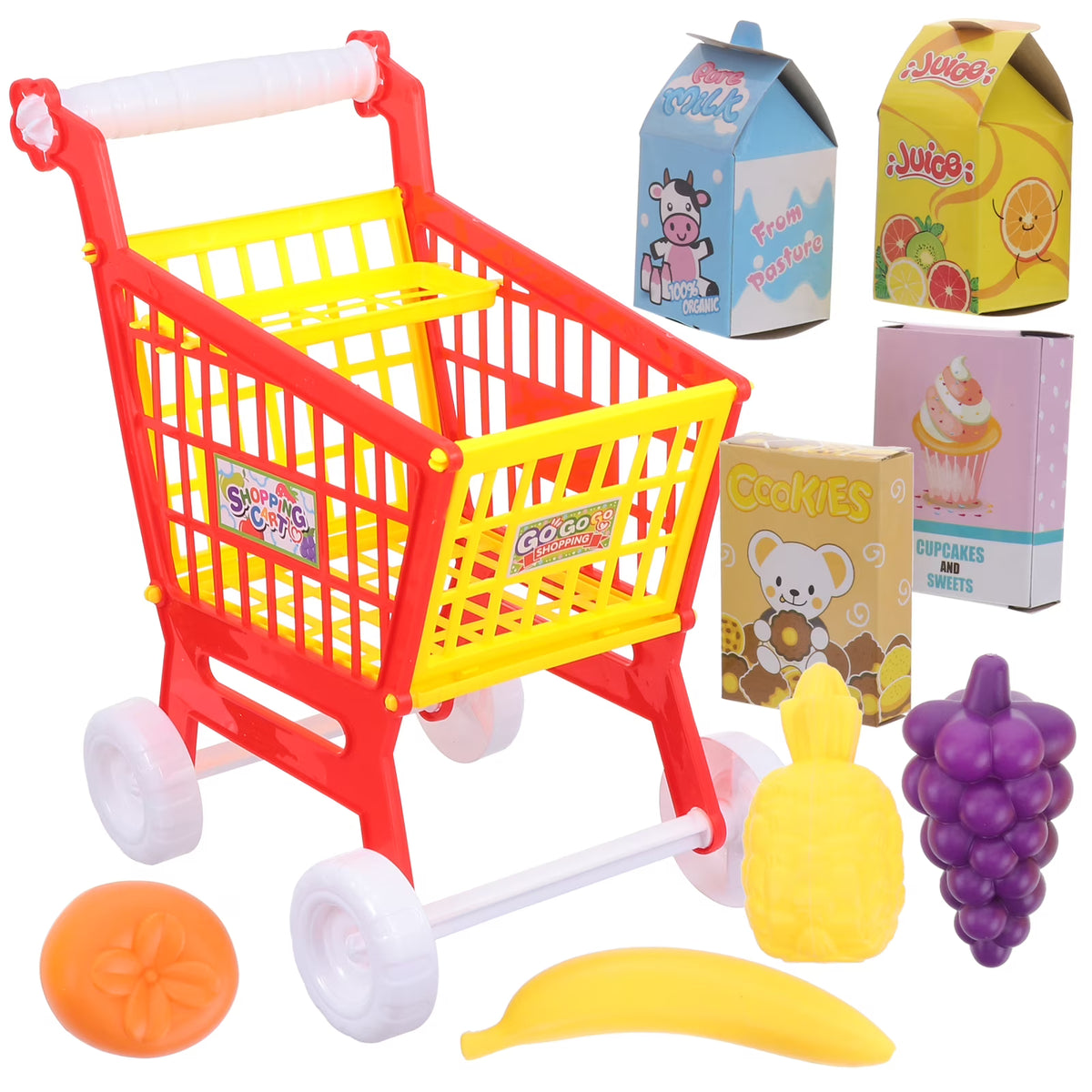 Red Kid Shopping Cart Plaything T962322