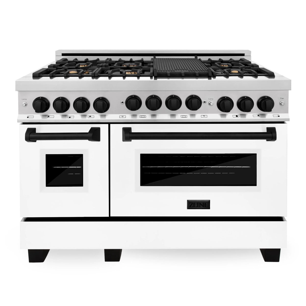 48 Inch 6.0 cu. ft. Gas Range with White Matte Door B227