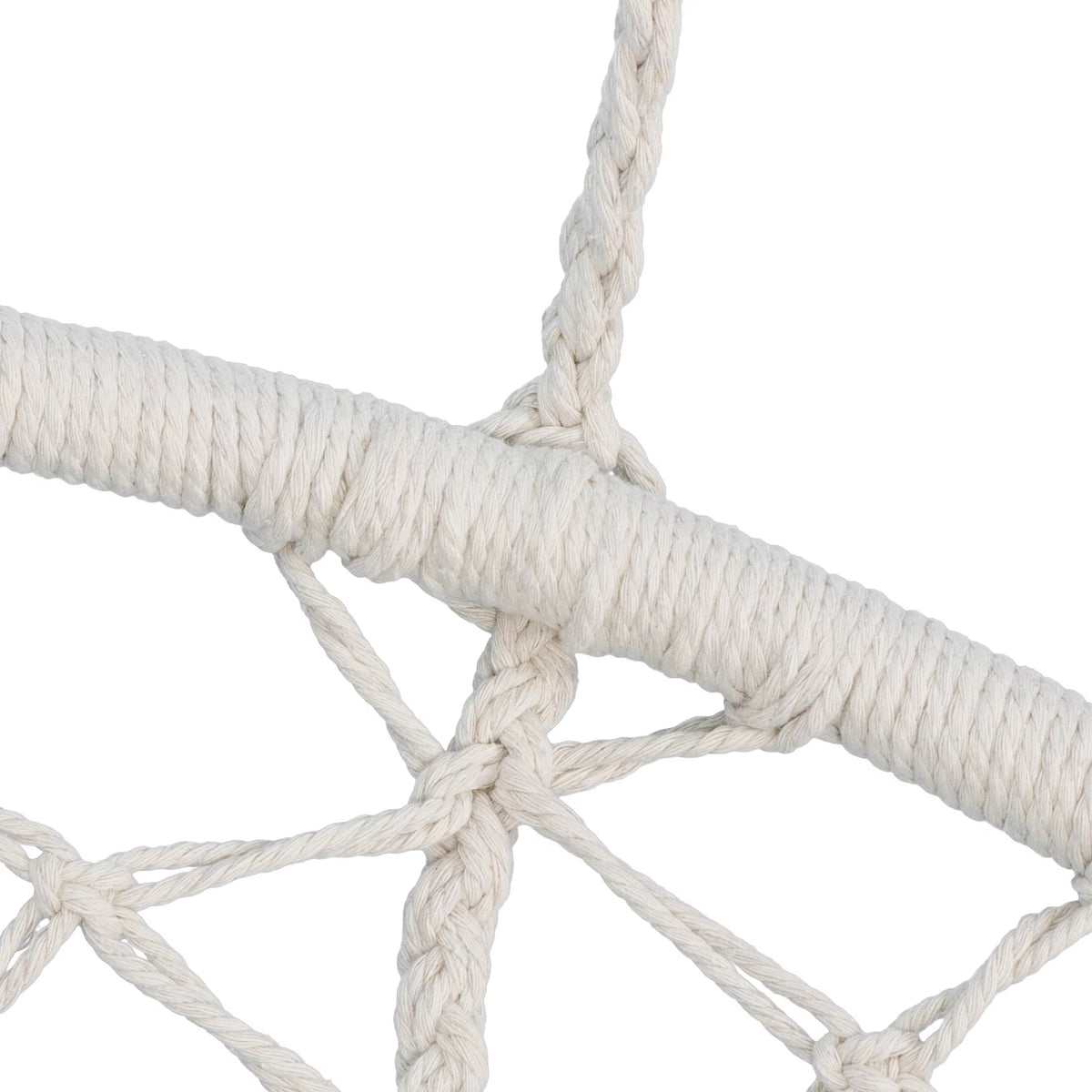 Hammock Chair Macrame Swing Chair Beige M5809
