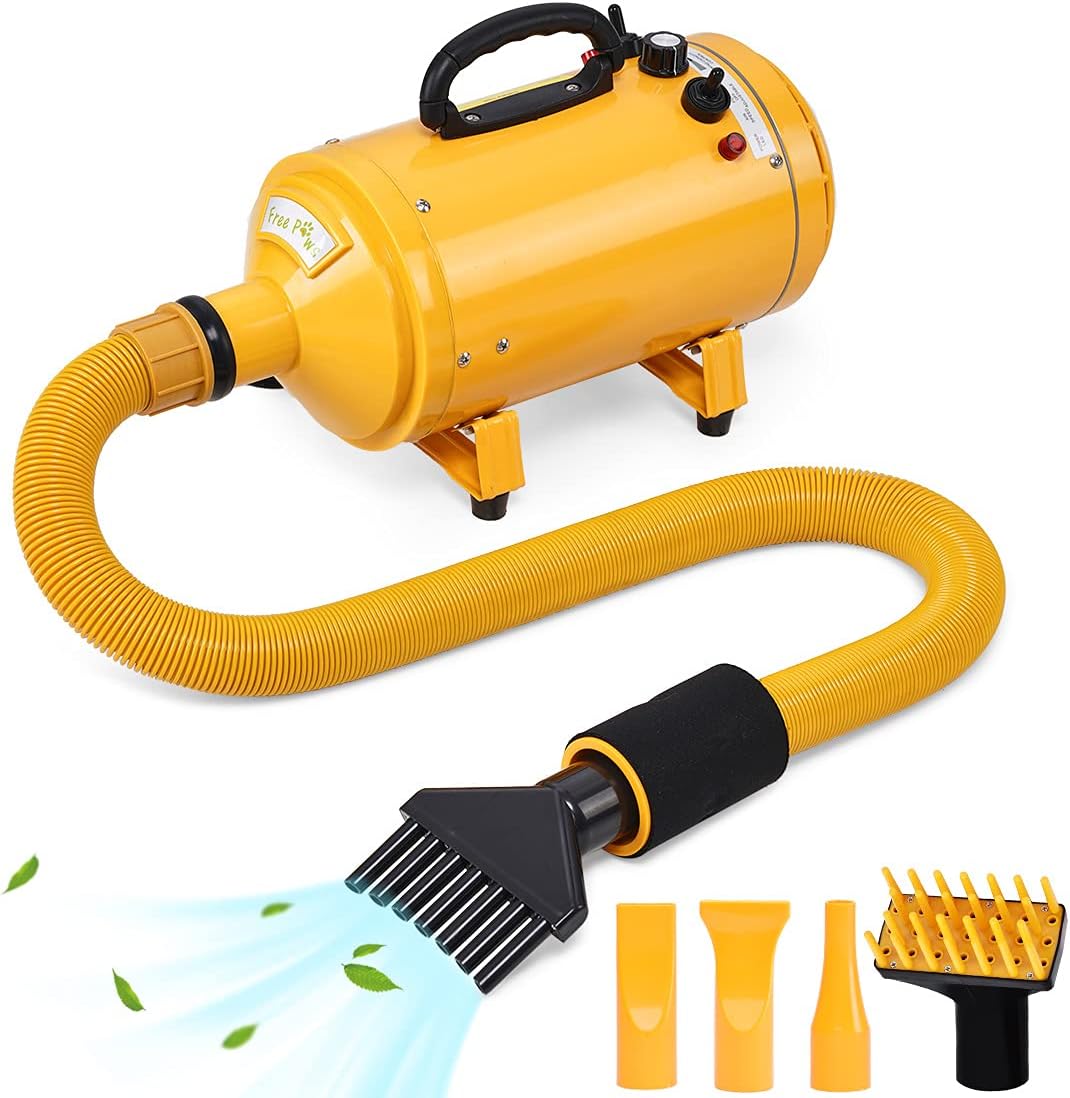 Portable 4HP Variable Speed Pet Grooming Dryer with Heating K340464