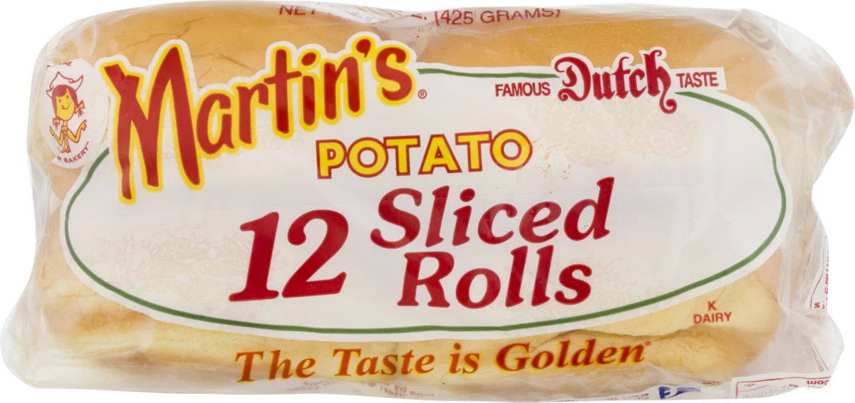 Sliced Potato Rolls 12 pk 15 oz G7354