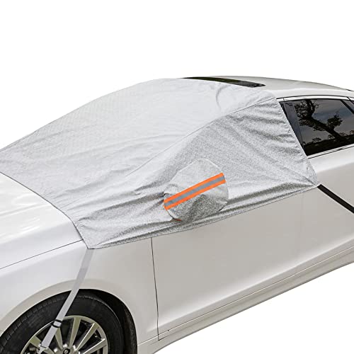Heavy Duty Windshield Cover with Mirror Covers and Anti-Theft Tuck-in Flaps W138844