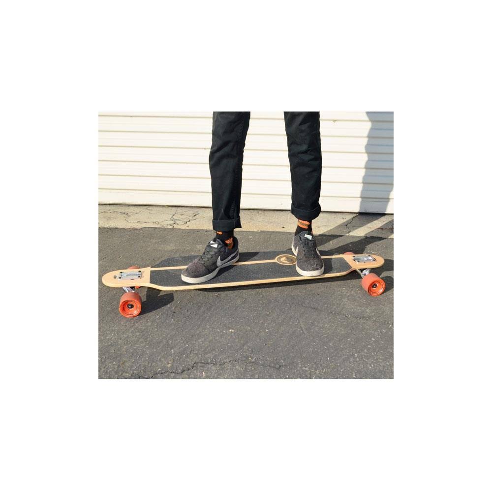 Checker Blue Drop Through Longboard Complete P9406