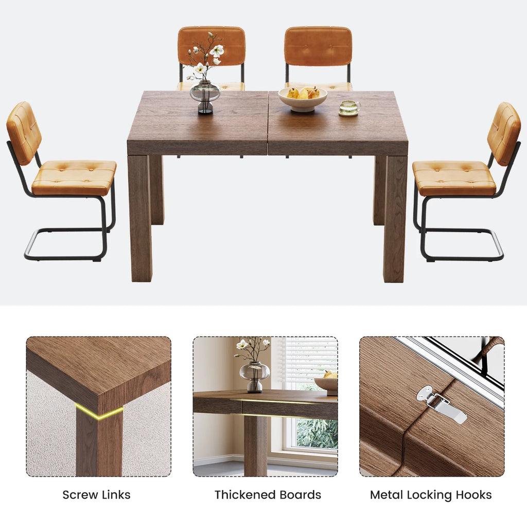 Extendable Dining Table Set with 4 Chairs D7899