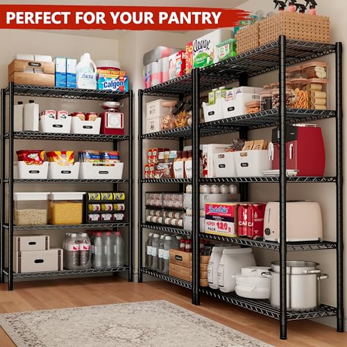 5-Tier Heavy Duty Metal Wire Shelving Q250