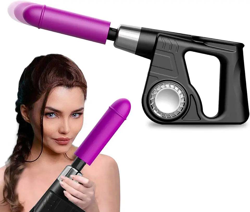 Thrusting Dildo Handheld Vibrator Adult Sex Toy F277560