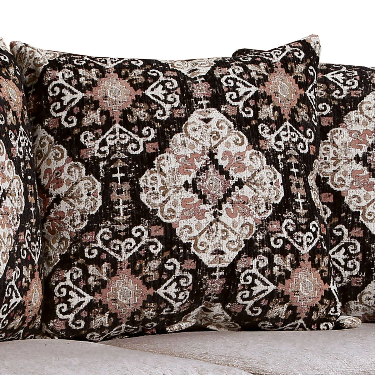 Light Brown Chenille Loveseat A896