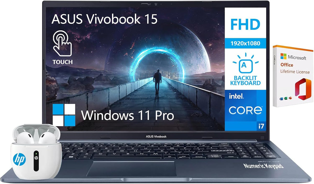 15.6 FHD Touchscreen Laptop, Intel Core i7, 40GB RAM 1TB SSD, Windows 11 Pro V34097