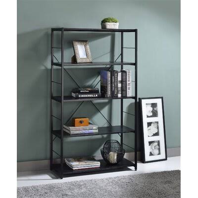 Antique White & Black Finish Bookshelf Q995