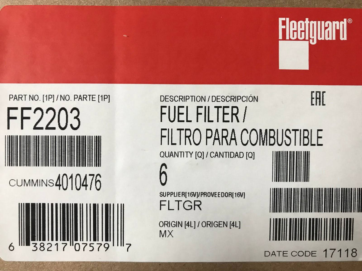 Fuel Filter B82447