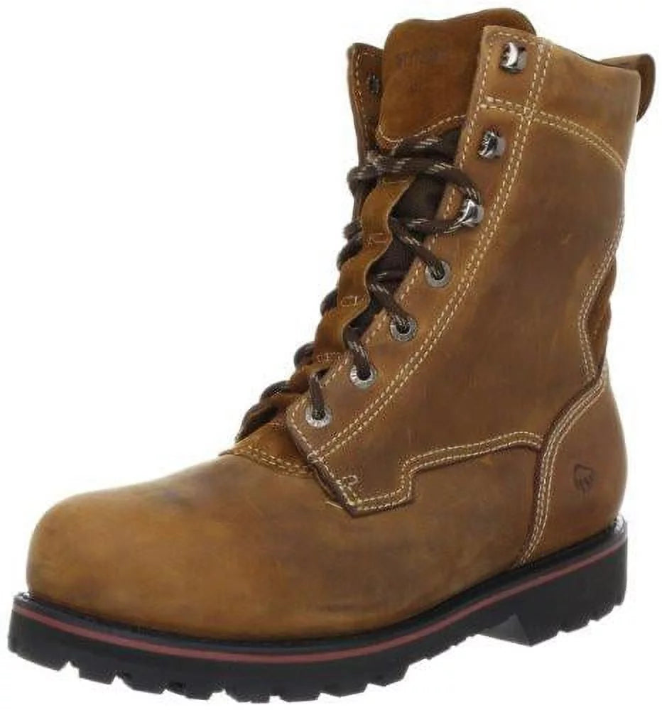Brown 8 Steel Toe Waterproof Work Boots N753