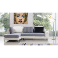 Gray Fabric Sectional with Left Facing Chaise A74937