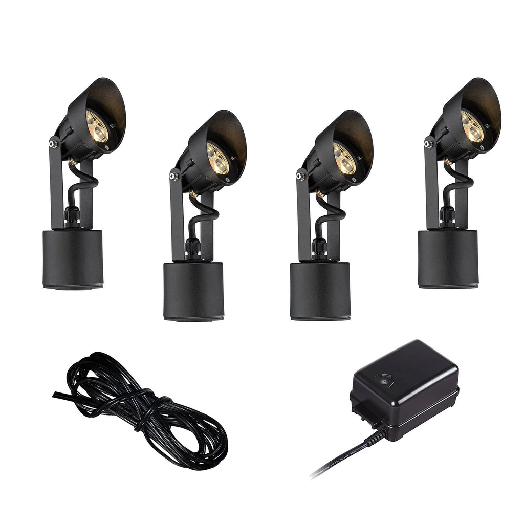 Black 6-Piece LED Landscape Lighting Set M8916