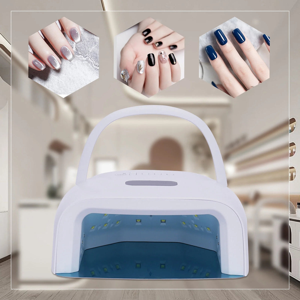 60W Cordless Rechargeable LED UV Nail Lamp P27799