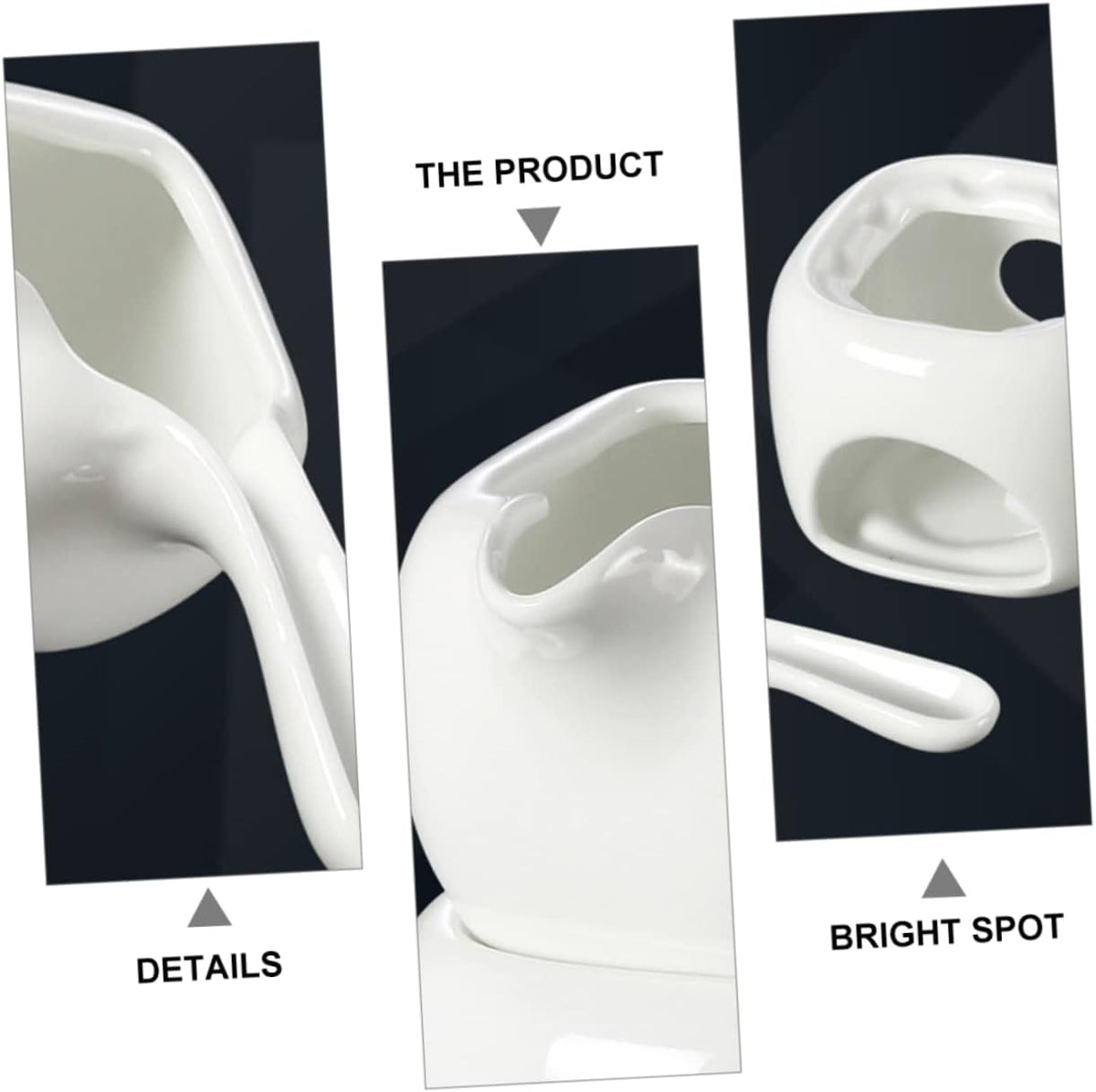 White Ceramic Chocolate Melting Pot L396149
