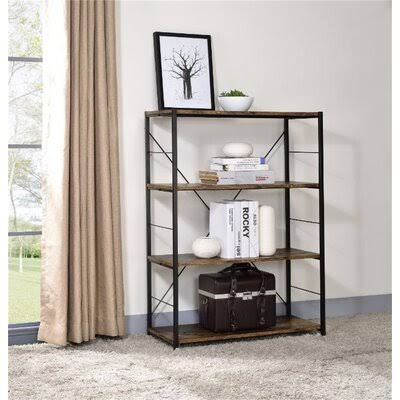 Oak 4 Shelves Bookcase T909