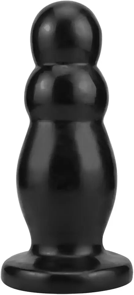 Black Bowling Shape Anal Plug W9310