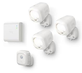 3-Pack White Motion Sensor Spotlights with Bridge K854370