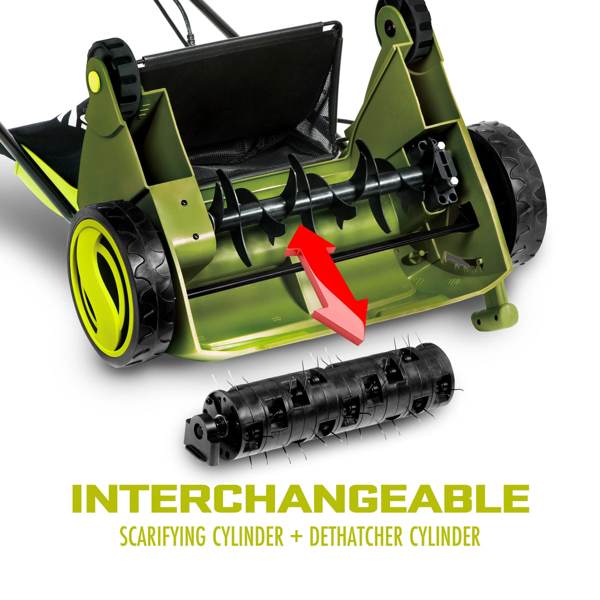 Electric 12.6-inch Lawn Dethatcher + Scarifier with Collection Bag Z4392