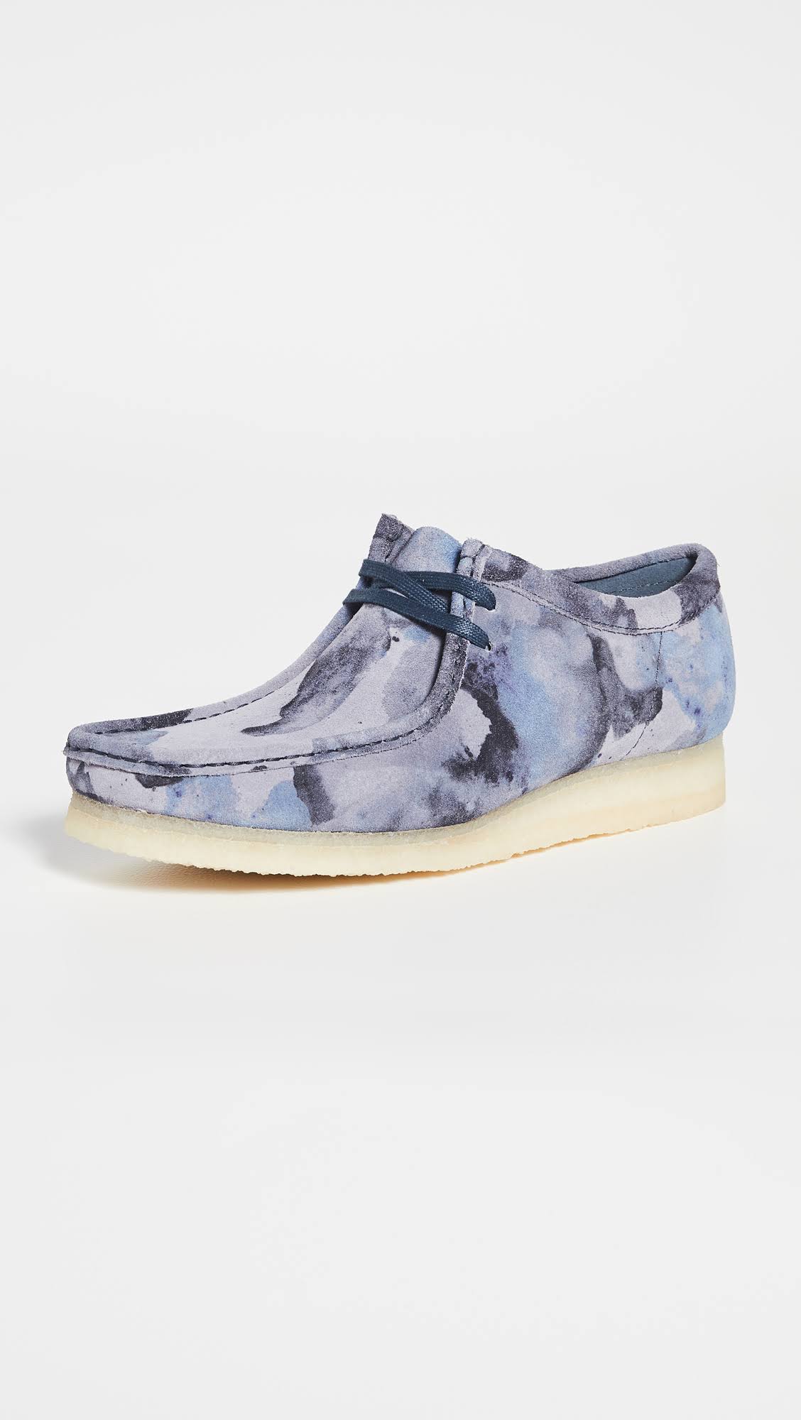 Blue Camo Wallabee Shoes I80287