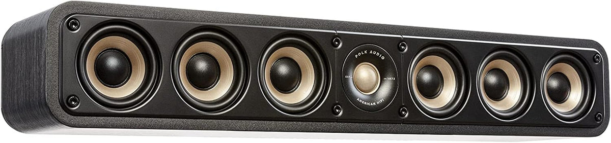 Black Slim Center Channel Speaker with 1" Tweeter and 3" Woofers Z5974