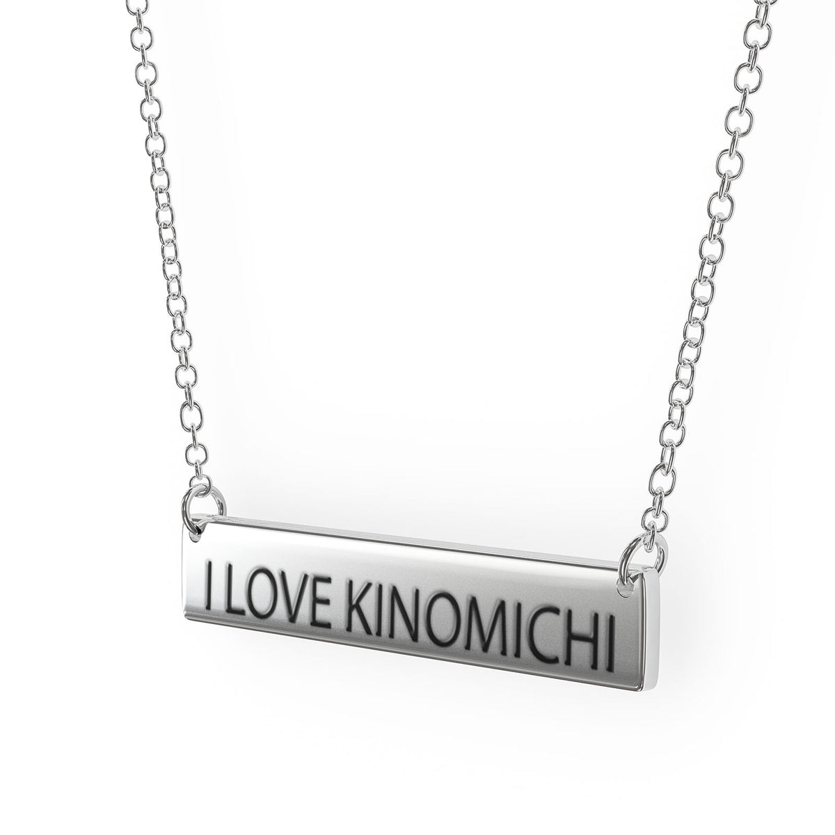 Sterling Silver Bar Pendant Necklace M47869