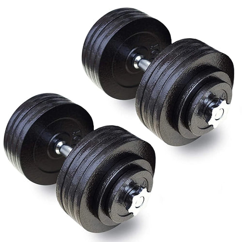 200 lbs Adjustable Cast Iron Dumbbells Set G374569