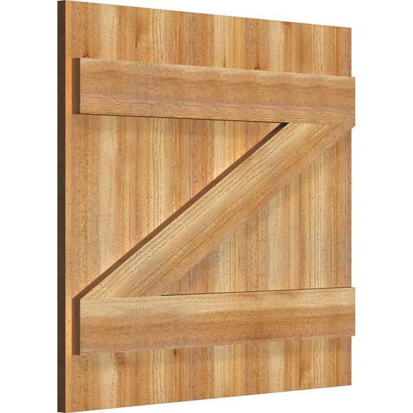 Rough Sawn Western Red Cedar Board-n-Batten Shutters Q75253