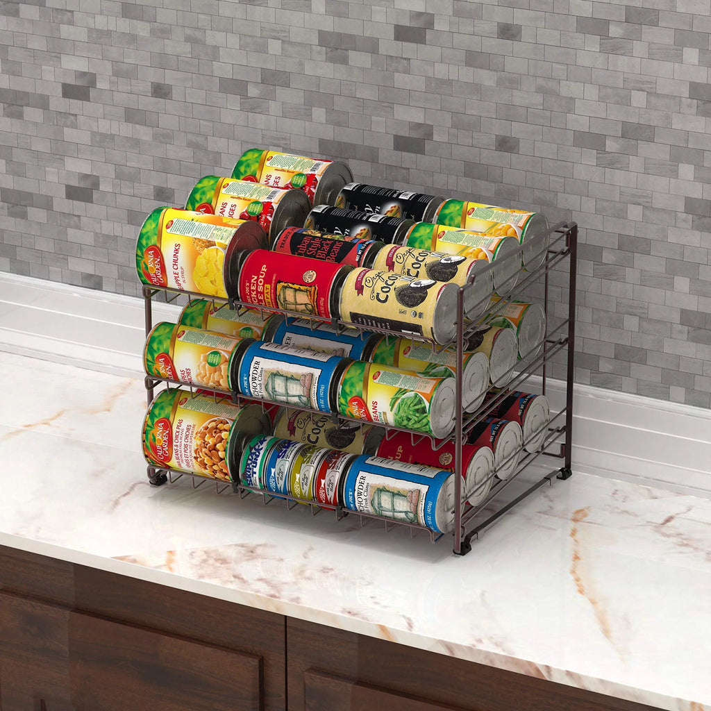 Bronze Stackable Can Rack Organizer Q9681