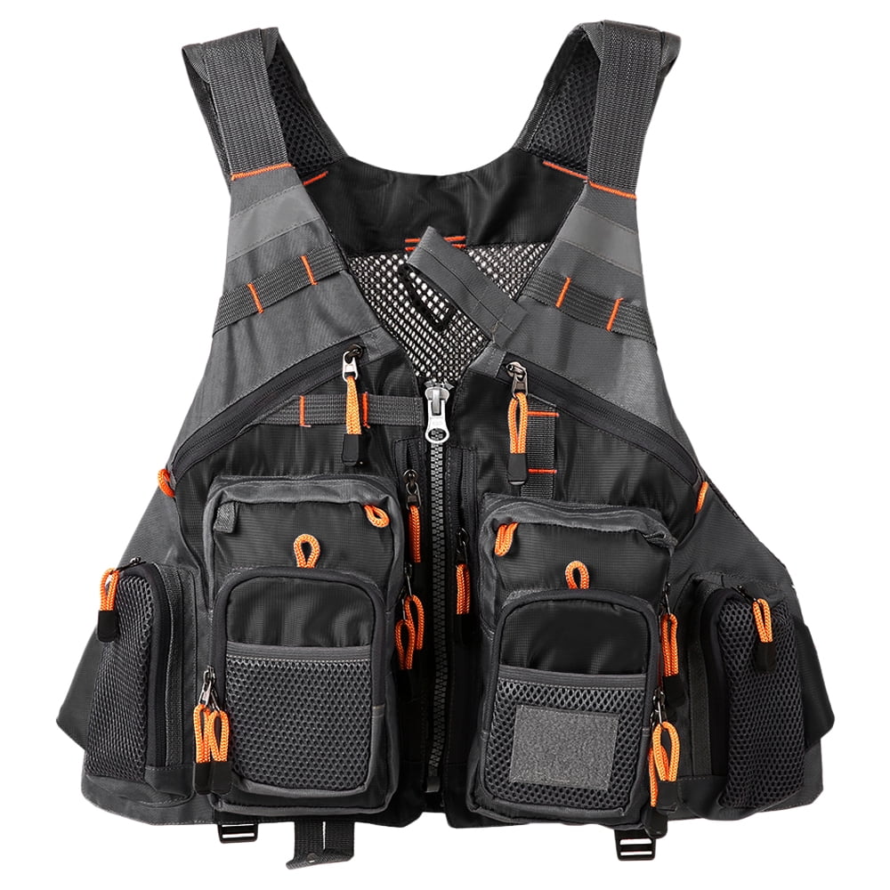 Breathable Mesh Fishing Vest with Multi Pocket W943193