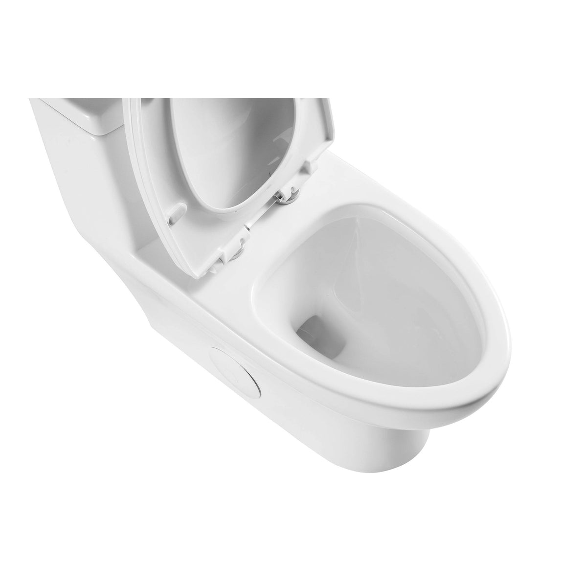 White Contemporary Elongated Toilet M325972