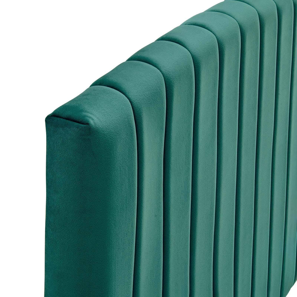 Teal Performance Velvet Full / Queen Headboard P26013