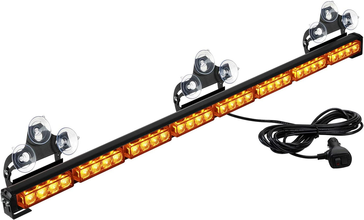 36 32LED Traffic Advisor Light Bar Amber/White Pack of 2 C21844