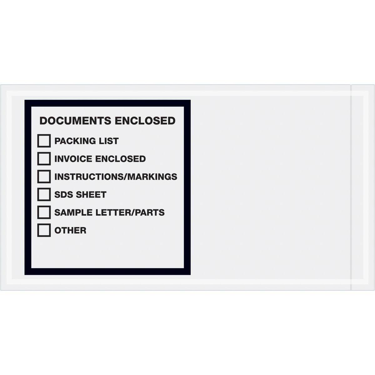 Clear Printed Transportation Envelopes 1000/Ca Z2215