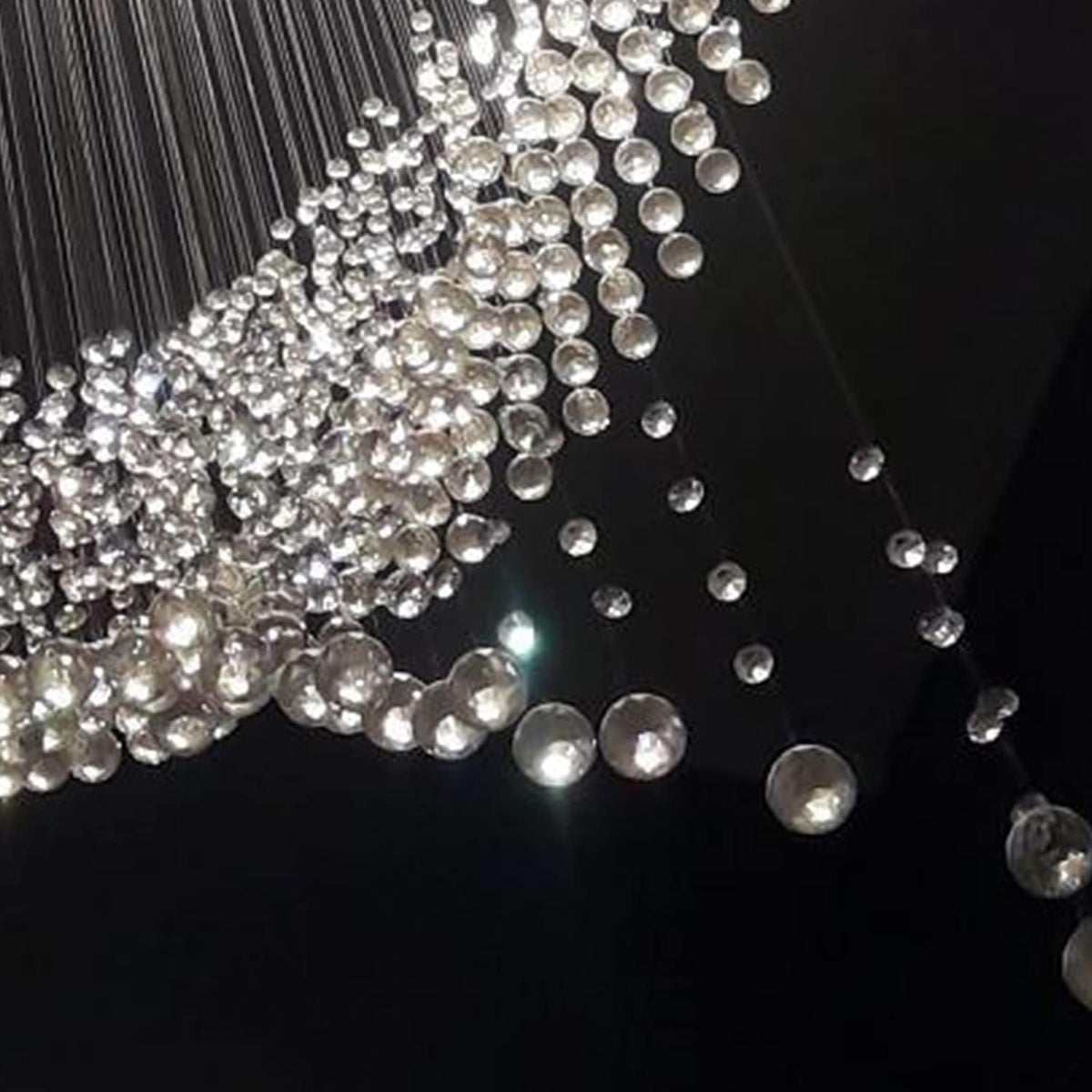 Large Crystal LED Chandelier Ceiling Light, 10 Lights F34753