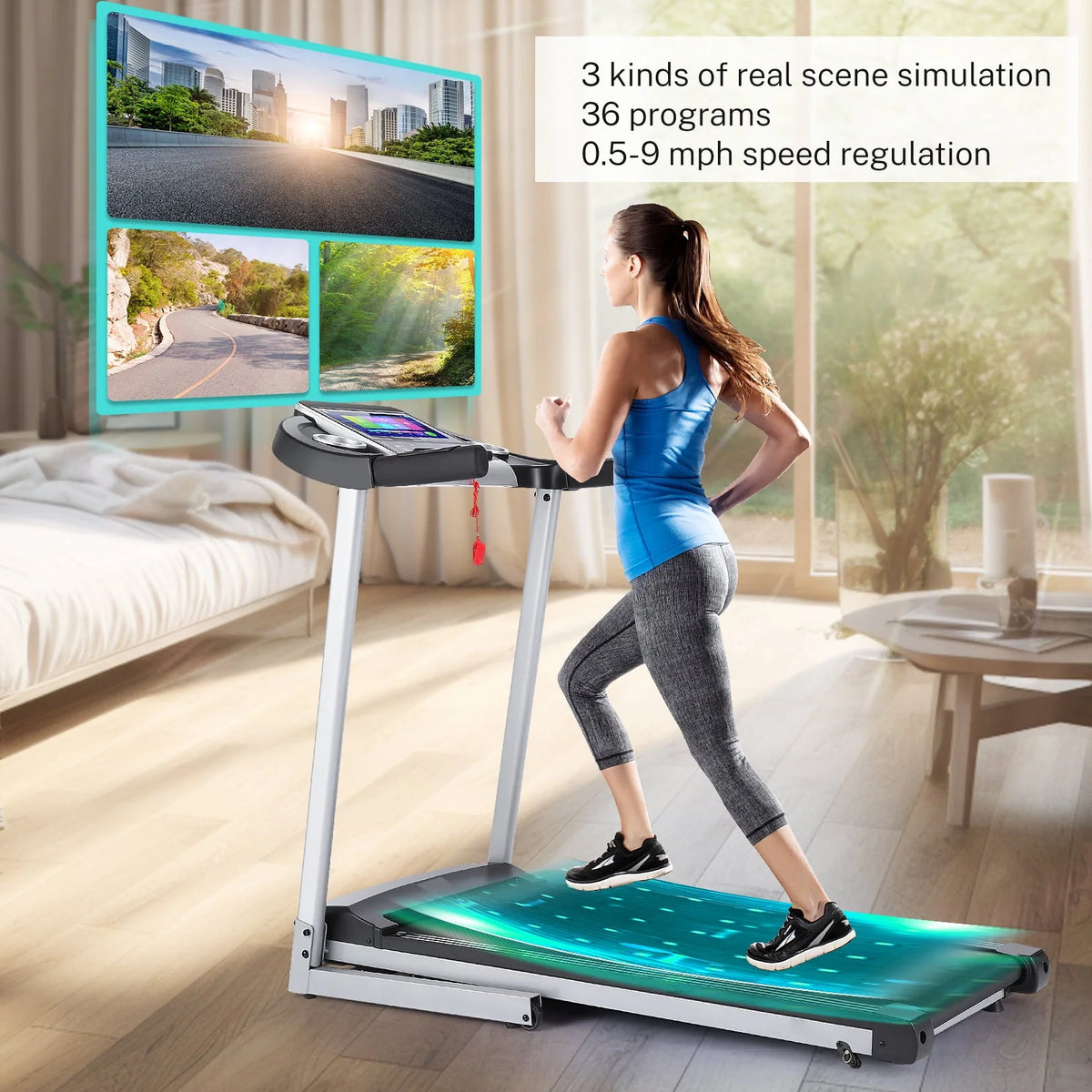 Incline Treadmill with 10 Touchscreen S614723