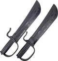 Black Polypropylene Wing Chun Sword Set of 2 (18") R552