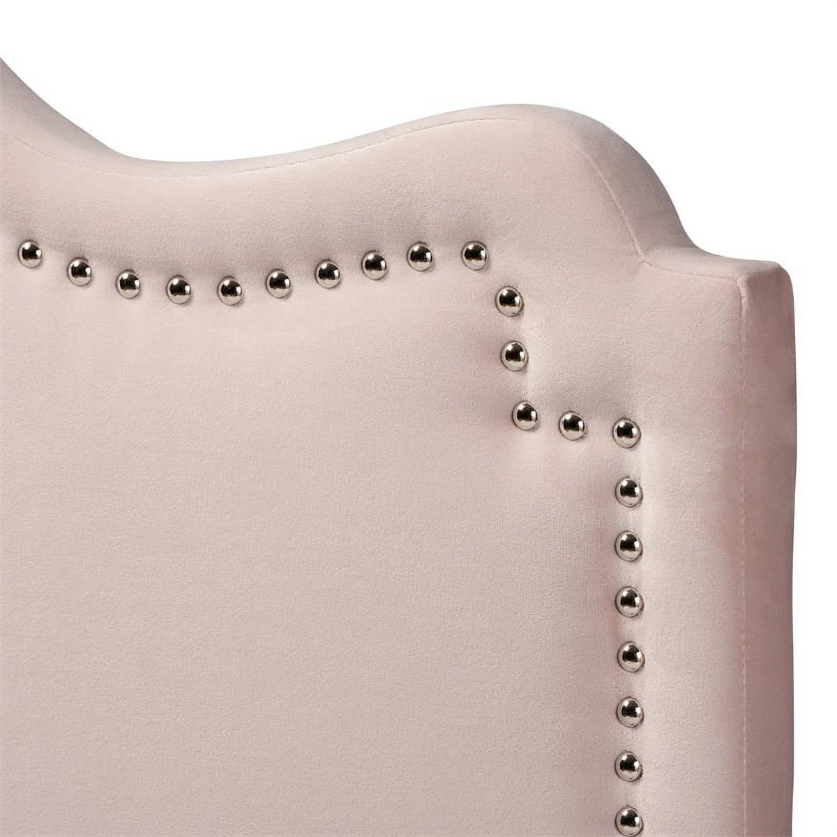 Velvet Queen Headboard in Light Pink W8495