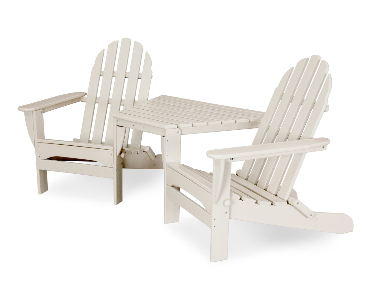 Sand Recycled Plastic Adirondack Bench P529285