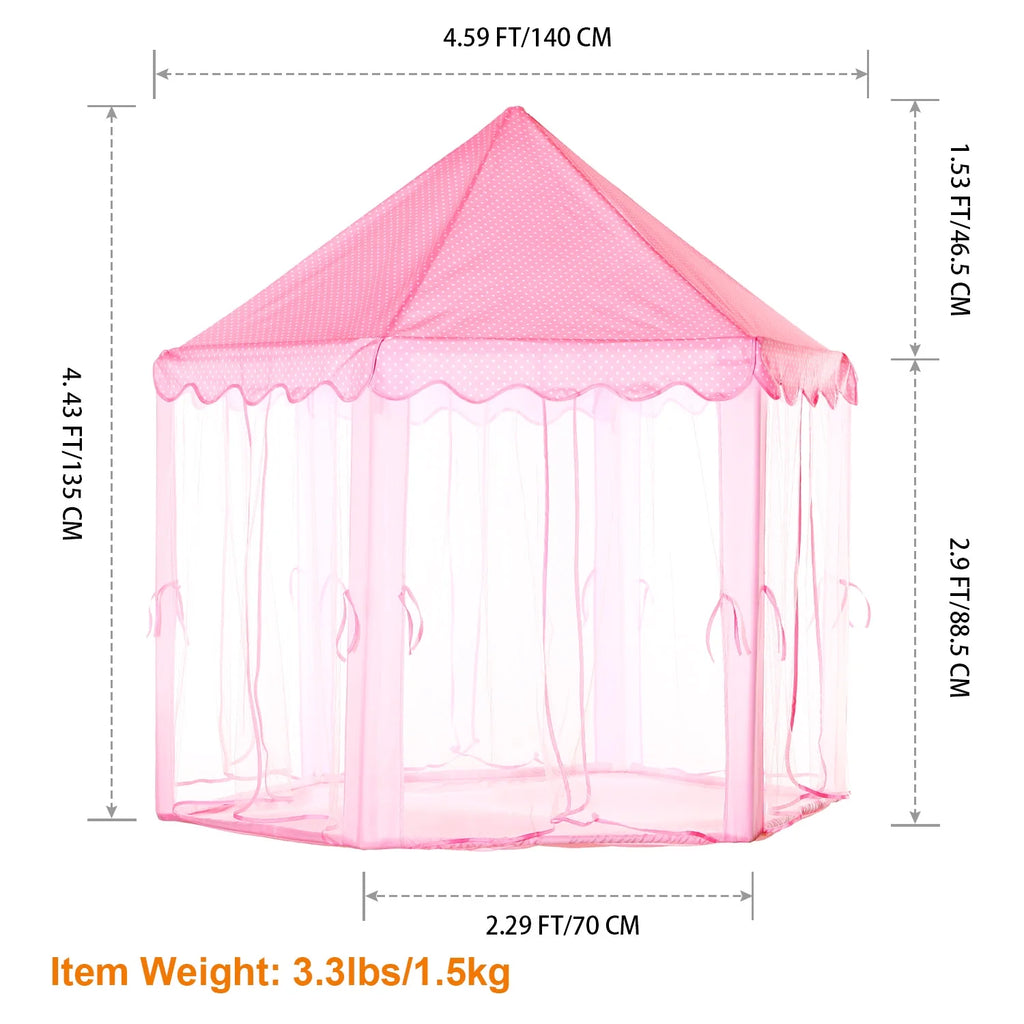 Princess Castle Tent Playhouse with Carry Case H218973