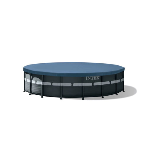 18Ft x 52In Round Above Ground Swimming Pool Set with Pump L84666